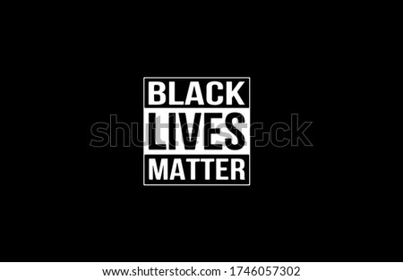 Black lives matter vector poster
