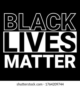 black lives matter vector typography