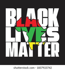 Black lives matter Vector typography