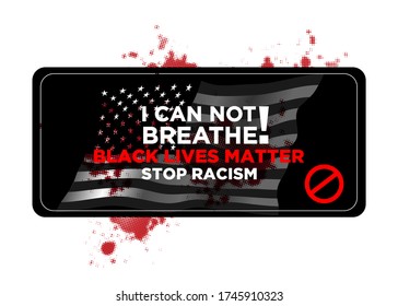 Black lives matter white letters on black background
