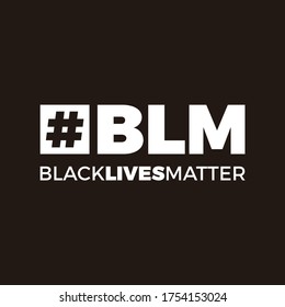 Black Lives Matter. Word Slogan. Graphic Design of Protest Banner. 