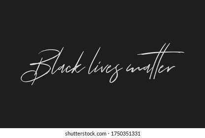 Black Lives Matter wording on black drop. Antiracism and equality concept. Wide screen banner format