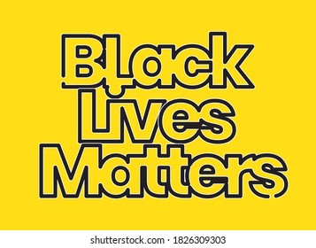 black lives matters typography design