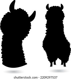 
The Black Llama Vector Silhouette's