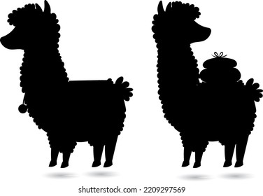 
The Black Llama Vector Silhouette's