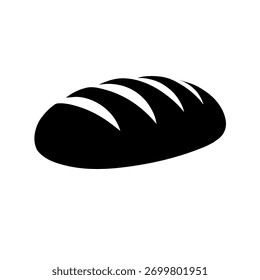ícone de pão de pão preto