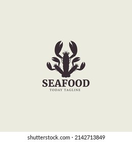 Logo BLACK LOBSTER diseño vector símbolo gráfico