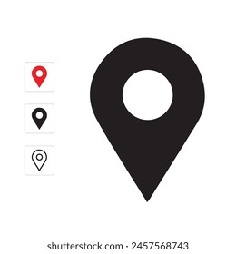 Black Location Icon Hd, Location Icon Symbol 