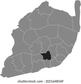 Black location map of the Lisboeta Santo António civil parish inside the Portuguese capital city of Lisbon, Portugal
