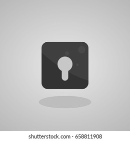 Black lock icon