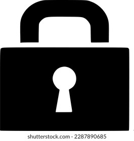 black lock switch to unlock icon, simple information security flat design vector pictogram vector for app ad logotype web website button ui ux interface elements isolate on white background