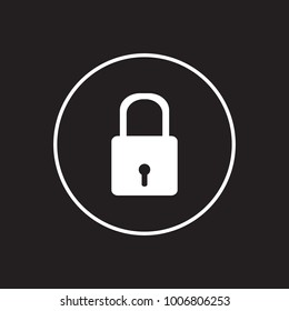 Black locked vector,ilustrator 