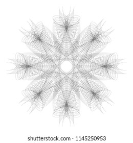 black logo from blend lines circular pattern design by vector