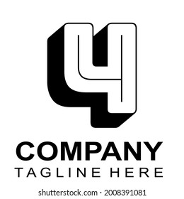 Vector de la compañía del logotipo negro bueno para negocios y colección