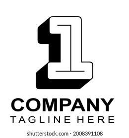 Vector de la compañía del logotipo negro bueno para negocios y colección