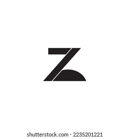 Black logo with letter z Free Vector