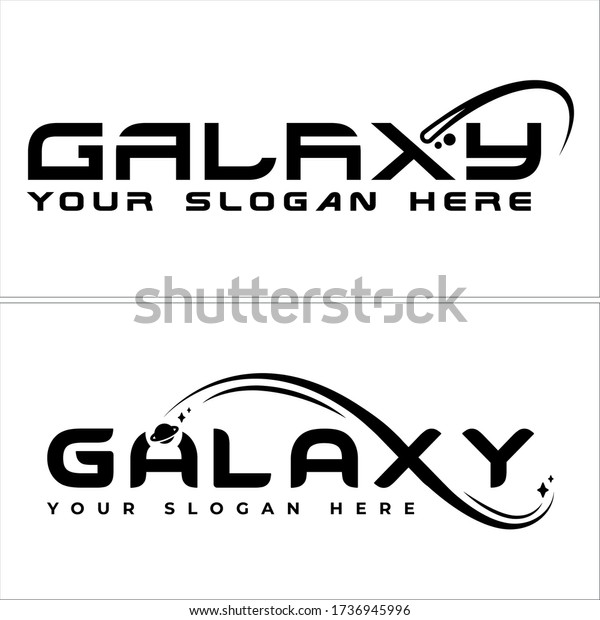 Black logo lettering combination\
planet star swash icon vector suitable for Typography accounting\
financial business invests company design fashion store\
clothing