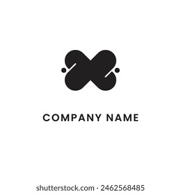 Black Logo Mockup on white background