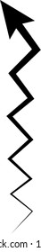 Black long arrow