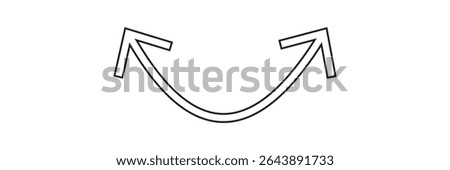 Black long arrow pointing to the right. Straight long arrow icon, right thin line, black cursor, horizontal element, thick pointer vector long arrow icon isolated on white background.