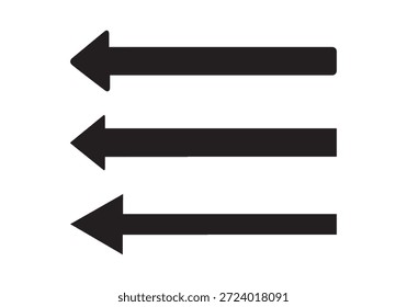 Schwarz Lang fett Pfeil Symbol Vektor, austauschbare Vektorsatz von Schwarz trendigen langen Pfeil Symbol, 
Richtung Pfeil lang nach oben Pfeil Symbol Vektor im flachen Stil