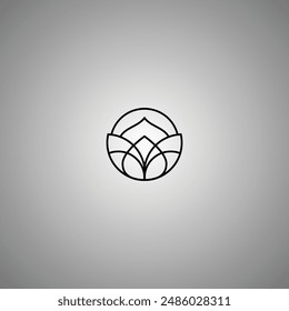 Schwarzes Lotus Beauty Wellness Logo Design