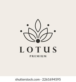 Black lotus logo on white background