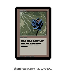 Black Lotus Magic The Gathering Card  8bit Pixel Art
