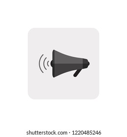 Black loudspeaker icon vector, illustration eps 10.