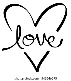 Black Love Heart