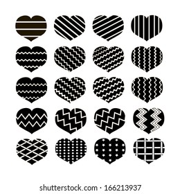 black loving heart icon