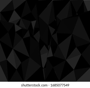 It's a black low poly background. Irregular triangles have been used to make it. It create gorgeous and aristocrat sense. Usable for wallpaper,background, banner, poster, etc. 