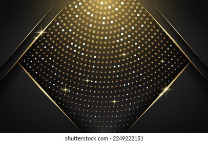 Diseño de fondo abstracto de lujo negro