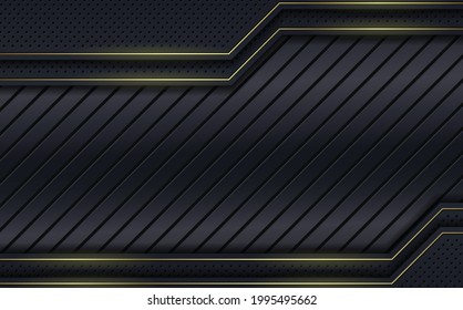 Black luxury abstract background . Modern design template. vector image.