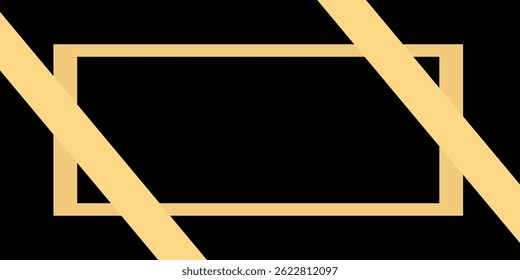 Black Luxury Abstract Background with Ribbon. Invitation Card. Vector Illustration.esp10