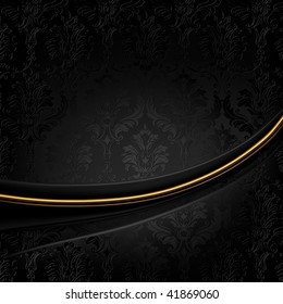 Black Luxury Background Stock Vector (royalty Free) 41869060