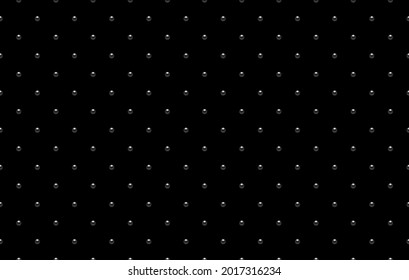 Black luxury background with beads. Seamless vector illustration. 