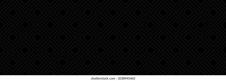 Black luxury background with beads. vector illustration. 