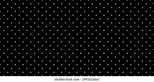 Black luxury background with blue beads. Seamless vector illustration. 