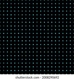 Black luxury background with blue beads. Seamless vector illustration.