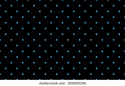 Black luxury background with blue beads. Vector illustration.