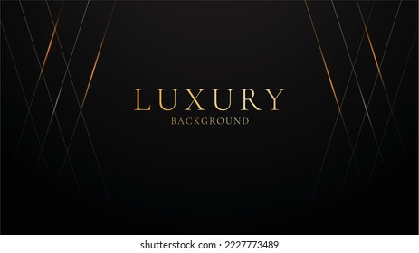 Black luxury  background. Black Business Paper with Gold Lines.