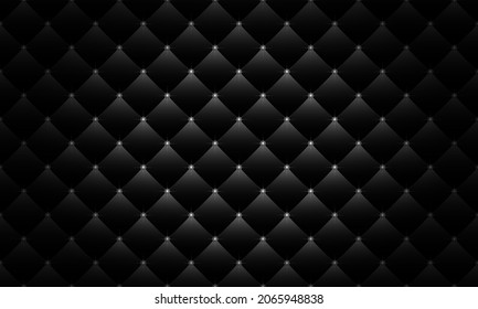 Black luxury background with black crystals. Vector illustration.