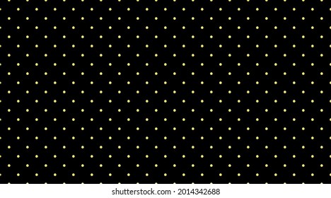 Black luxury background with golden beads. Seamless vector illustration. 