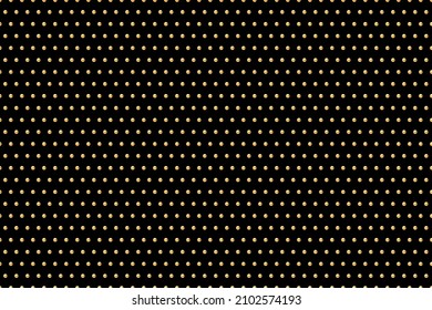 Black luxury background with golden beads. Vector illustration.