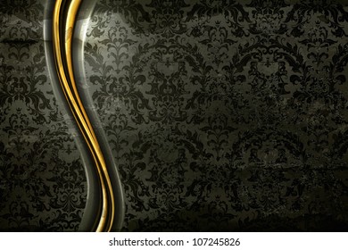 Black Luxury Background, old-style vector