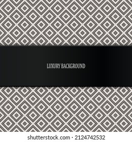 Black luxury background with pearls. Vector illustration. 