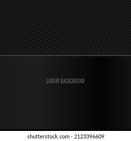 Black luxury background. Vector illustration.