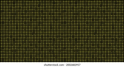 Black luxury background with yellow beads. Seamless vector illustration.