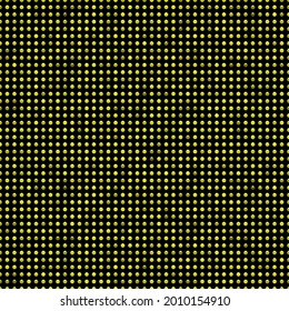 Black luxury background with yellow beads. Seamless vector illustration.